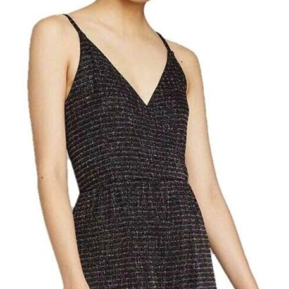 Target Wild Fable Women's Sleeveless V-Neck Sparkle Wrap Jumpsuit (Black)